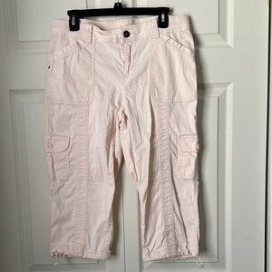 Style & Co. light peach/pink Blush Cargo Capris